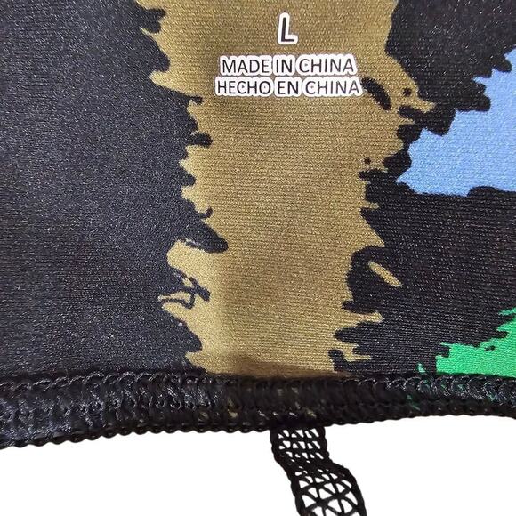 Diane von Furstenberg x Target Disco Zebra Bike Shorts Size L - Picture 7 of 9